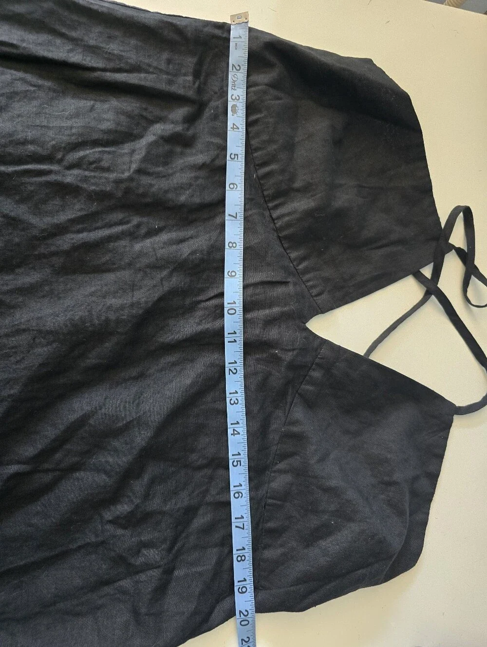 J. Crew Black Cross-back Linen Cotton Blend XXL Nwt
